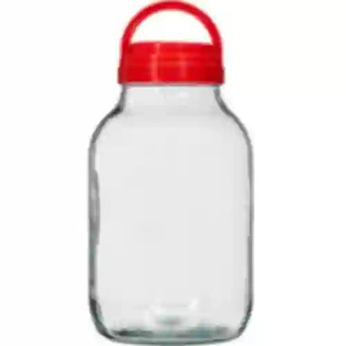 Frasco TO 4 L e tampa fi 100 com alça
