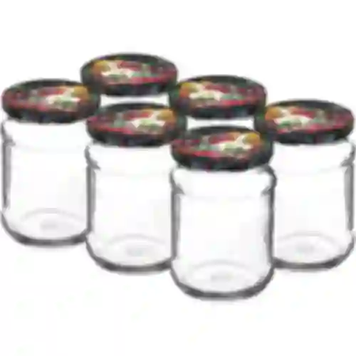 Frasco TO Ćwiartka 250 ml com tampa fi 66 - 6 peças