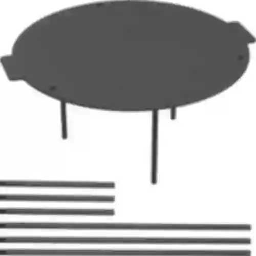 Frigideira para grelhar, de ferro fundido, diâmetro 44 cm