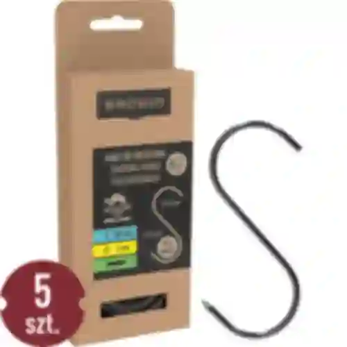 Ganchos para defumação - S, afiados, 3mm x 100mm 5 peças