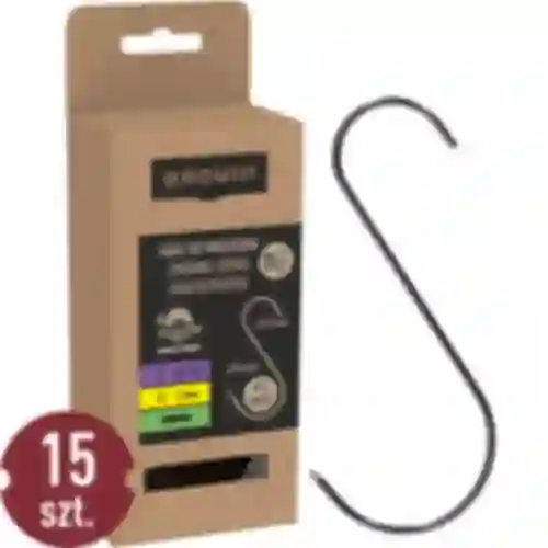 Ganchos para defumação - S, afiados 3mm x 150mm 15 peças
