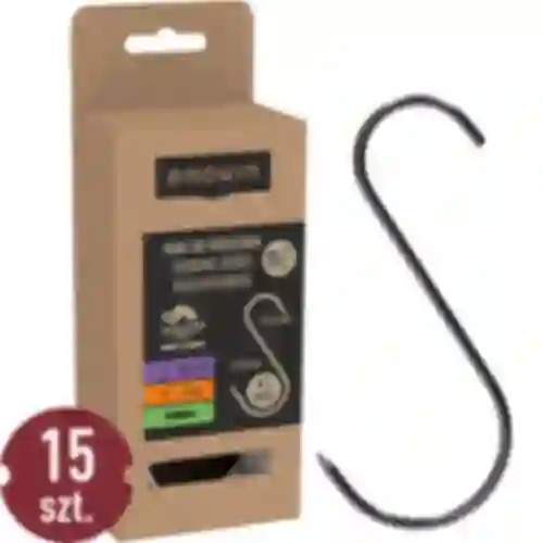 Ganchos para defumação - S, afiados 4mm x 150mm 15 peças
