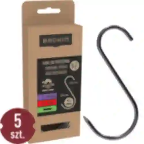 Ganchos para defumação - S, afiados 5mm x 150mm 5 peças