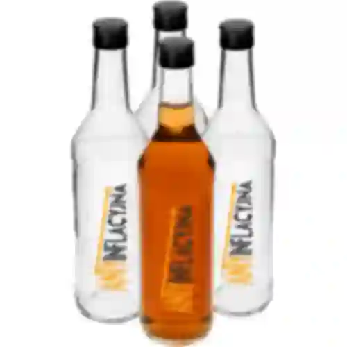 Garrafa 0,5 L com tampa e impressão Antiinflacionária - 4 peças