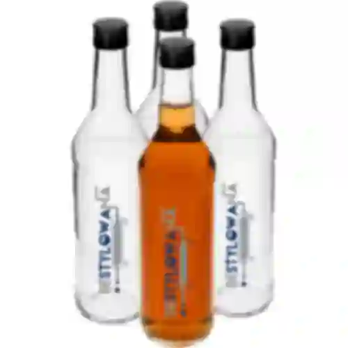 Garrafa 0,5 L com tampa e impressão Destilada - 4 unid.