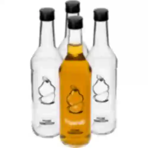 Garrafa 0,5 L com tampa e impressão Licor de Marmelo - 4 unidades