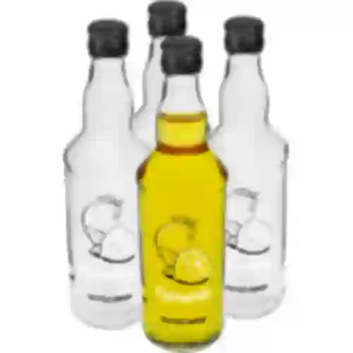 Garrafa 0,5 L com tampa e impressão Limoncello 4 peças