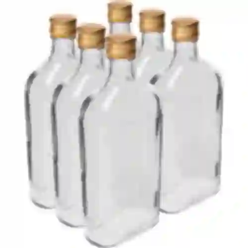 Garrafa Cantil 500 ml com tampa, 6 unid.