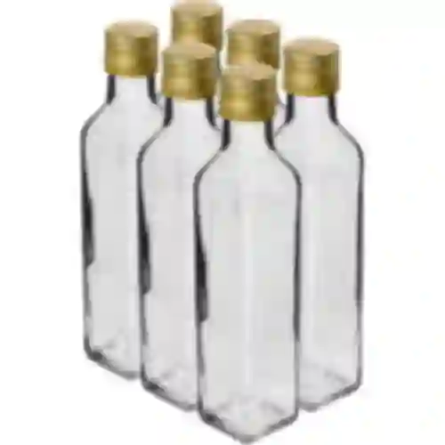 Garrafa Maraska 250 ml com tampa, 6 unid.