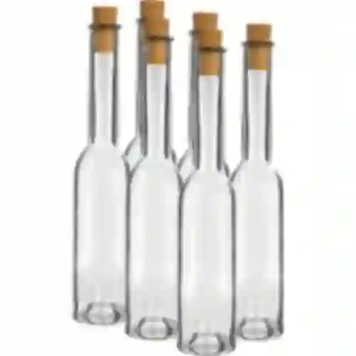 Garrafa para licor 200 ml 6 unid. + 6 rolhas 23/18