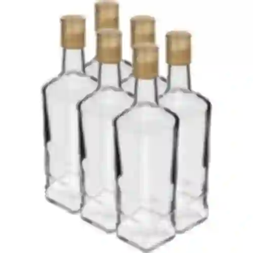 Garrafa Principal 500 ml com tampa, 6 unid.