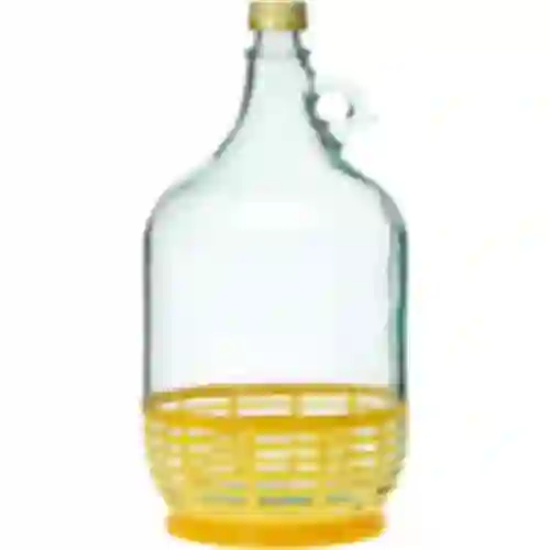 Garrafão Dama 5 L com tampa e cesto de plástico