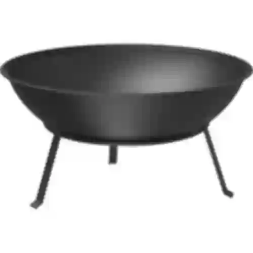 Lareira de jardim com grelha, Ø55 cm, redonda, bacia