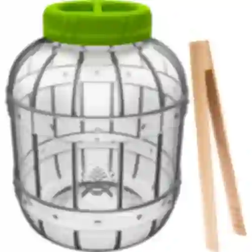 Pote inquebrável e multifuncional para fermentação + pinças, 5L