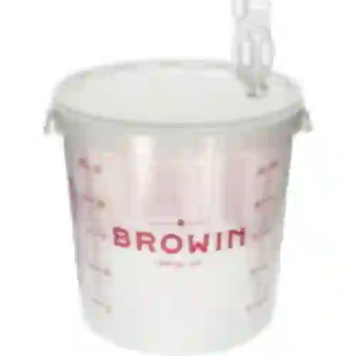 Recipiente de fermentação 30L com impressão e 3 tubos