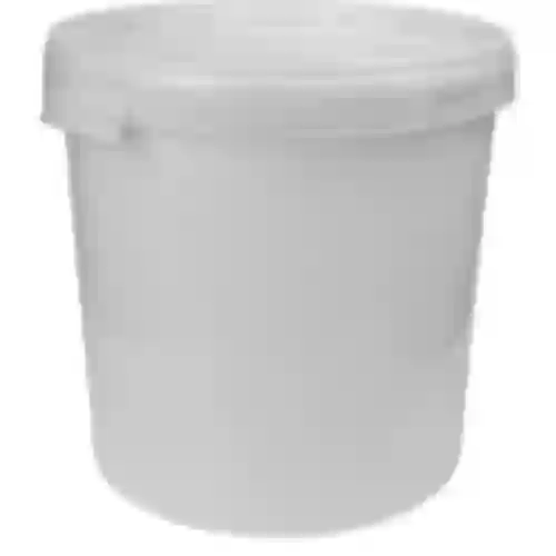 Recipiente de fermentação 30L, na cor branca com 2 tubos