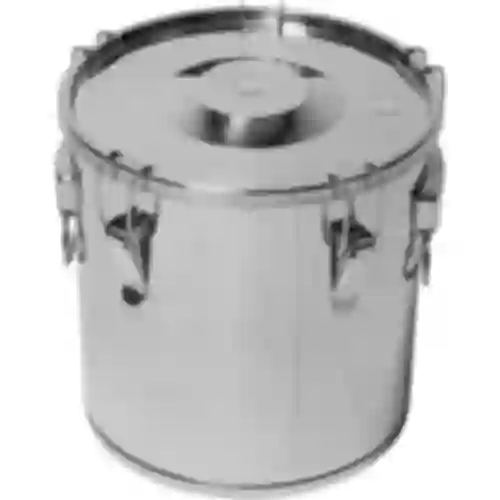 Recipiente para fermentação e destilação - aço inoxidável 18l, 5 ganchos