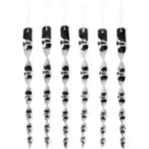 Repelente de pássaros – espirais refletoras em prata, 6 peças