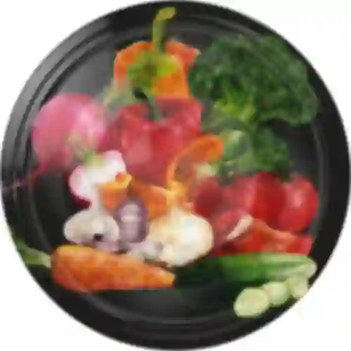 Tampa fi 66/4 vegetais em fundo preto - 10 unid.