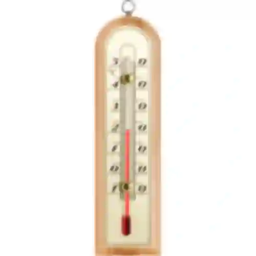 Termômetro de ambiente com escala dourada (-10°C a +50°C) 16cm