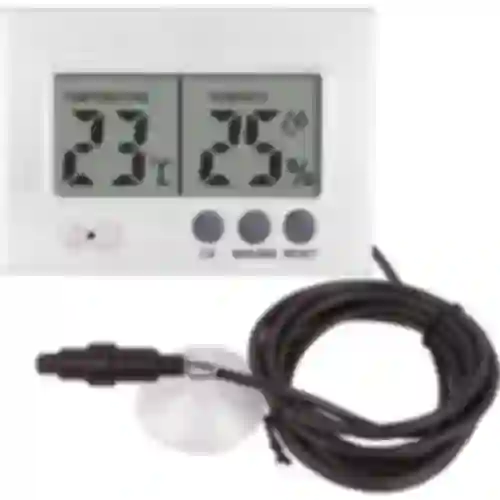 Termômetro e higrômetro eletrônico para terrário (0°C a +50°C) 5cm
