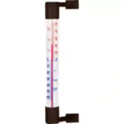 Termômetro externo marrom (-50°C a +50°C) 18cm