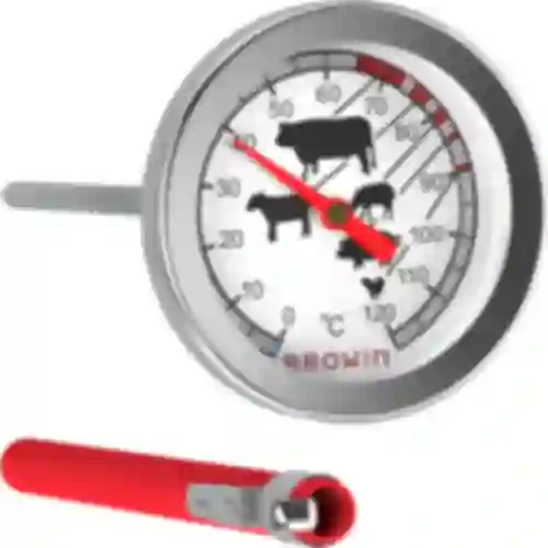 Termômetro para assar carnes (0°C a +120°C) 12,5cm