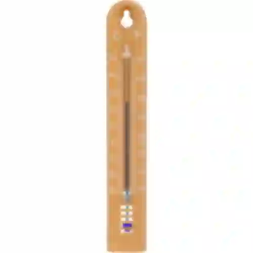 Termômetro universal (-30 a +50°C), 17 cm, marrom claro