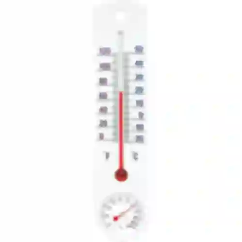 Termômetro universal branco com higrômetro (-20°C a +50°C) 25cm