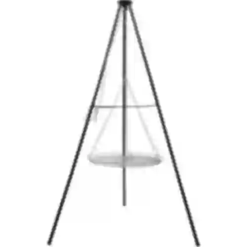 Trípode para fogueira com grelha, 150 cm