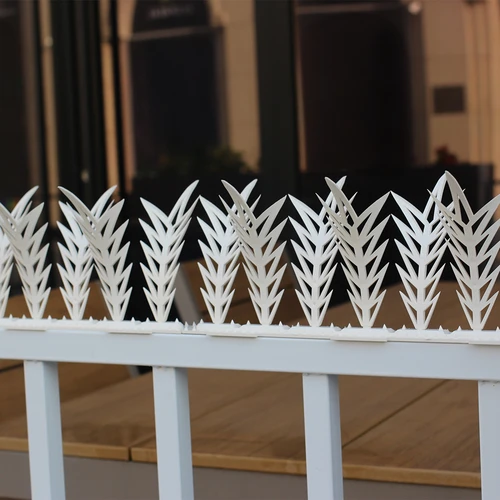 Tiras com picos dissuasores de aves, decorativas, brancas - em plástico, 6 un. - 10