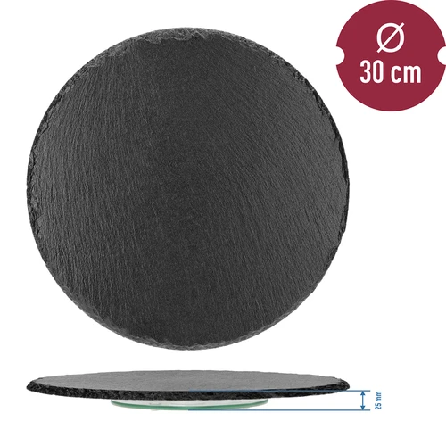 Travessa giratória em ardósia Ø 30 cm - 9