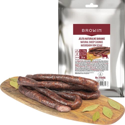 Tripas naturais de ovino calibre 18/20 mm, 20 m - 2