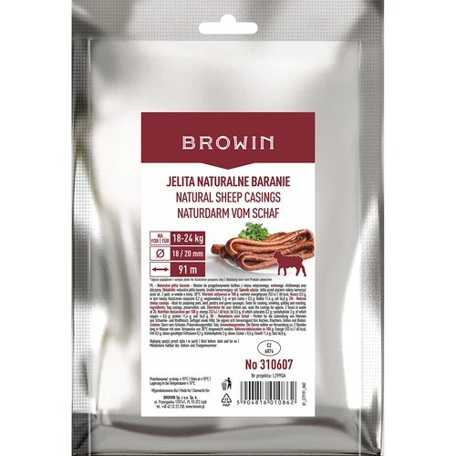 Tripas naturais ovinas cal. 18/20 mm, 91 m  - 1 