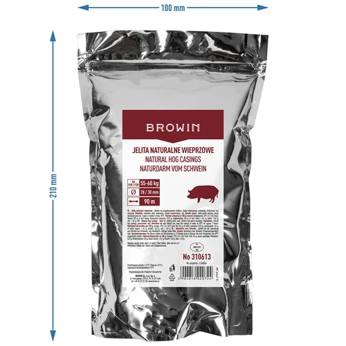 Tripas naturais suínas calibre 28/30, 90 m - 4