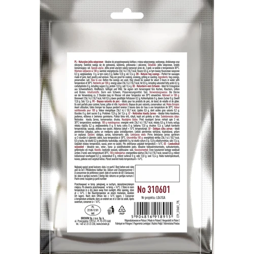 Tripas naturais suínas - calibre 28/30 mm, 15 m - 2