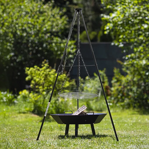 Trípode para fogueira com grelha, 150 cm - 6