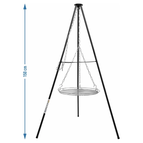 Trípode para fogueira com grelha, 150 cm - 5