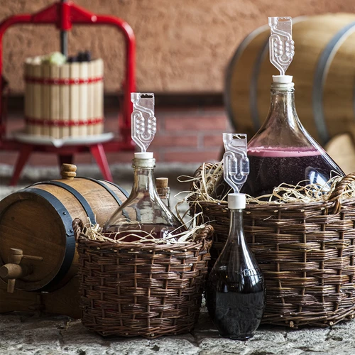 Tubo de fermentação de plástico, 6 câmaras - 6