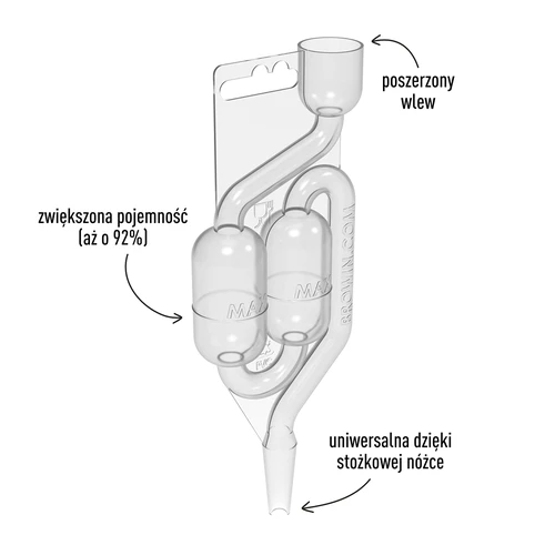 Tubo de fermentação de plástico MAXI-v2 - 3