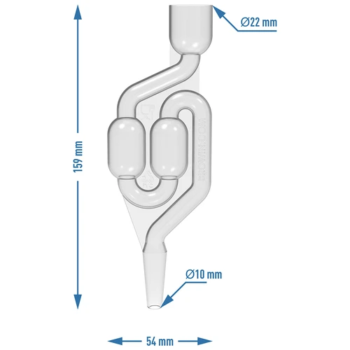 Tubo de fermentação de plástico MINI-v2 - 5