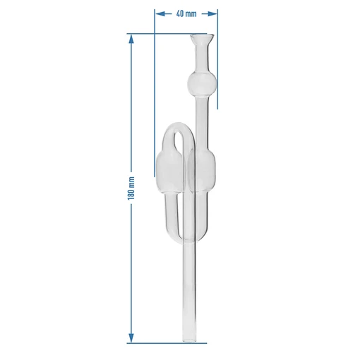 Tubo de fermentação de vidro - 3