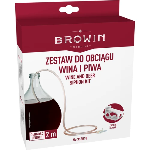 Tubo para decantação de vinho com braçadeira - 2