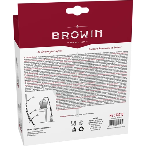 Tubo para decantação de vinho com braçadeira - 3