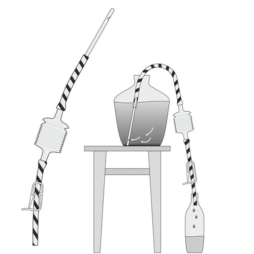 Tubo para trasfega de vinho com bomba - 7