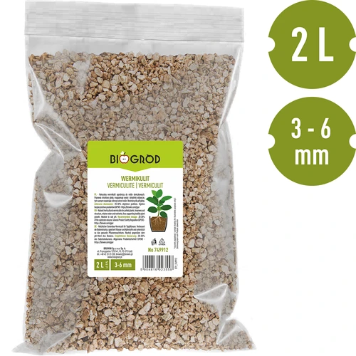 Vermiculita para plantas em vaso e jardinagem, 2 L - 3