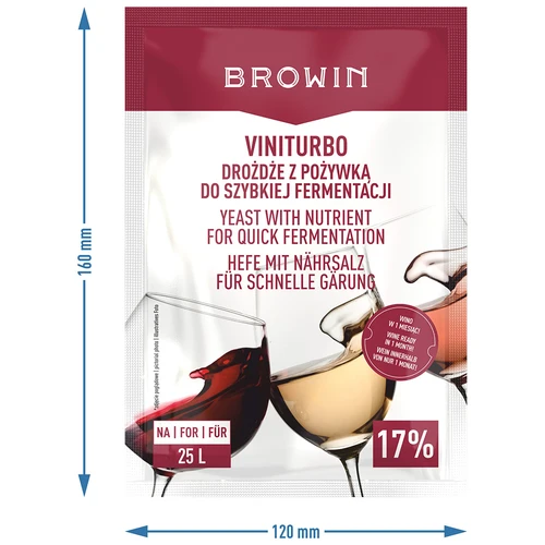 ViniTurbo - fermento para fermentação rápida, 20 g - 3