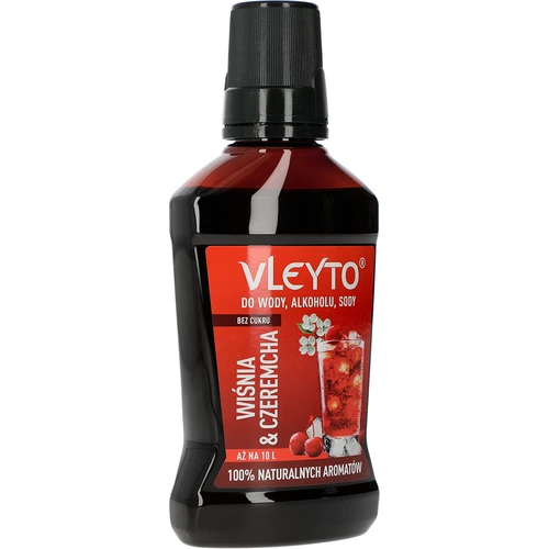 VLEYTO Cereja & Amieiro – essência de sabor com aromas naturais, 250 ml - 3