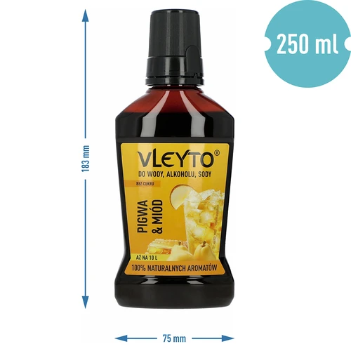 VLEYTO Marmelo & Mel – essência de sabor com aromas naturais, 250 ml - 5