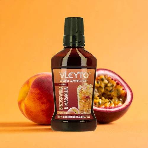 VLEYTO Pêssego & Maracujá – essência aromática com aromas naturais, 250 ml - 4